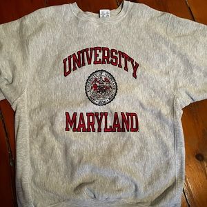 COPY - VINTAGE University of Maryland Gray Crewneck Size XXL